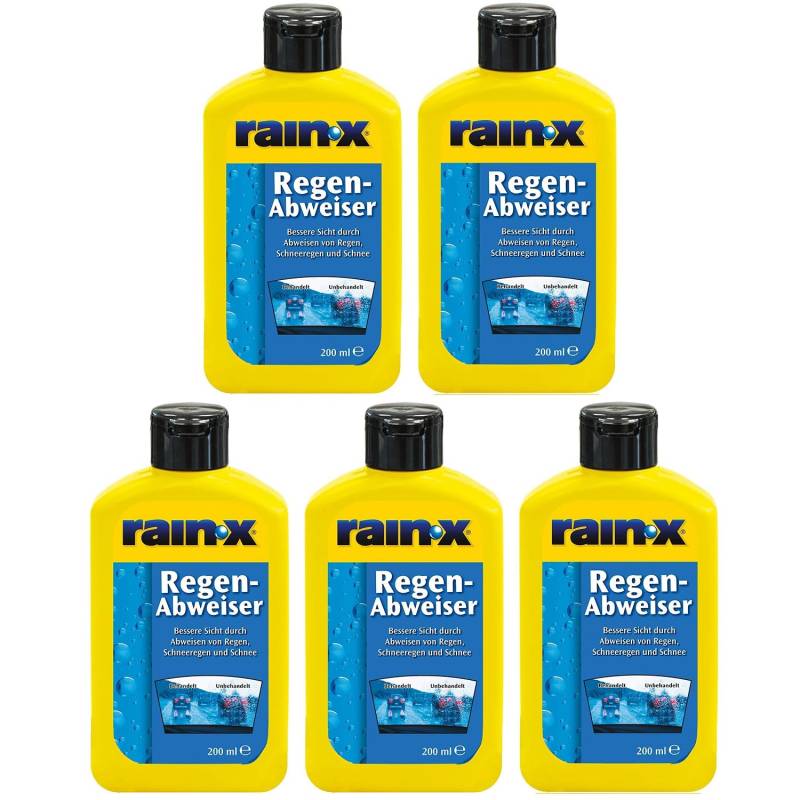 5x Rain-X Regenabweiser 200 ml Scheibenwischer Auto Scheibenreiniger von Rain-X