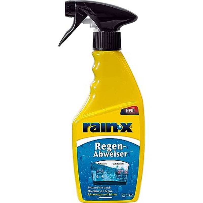 Rain-X Regenabweiser - Klare Sicht bei Regen & Schnee - Schmutzabweisend - Für Autoscheiben & Glas - 500 ml von Rain-X