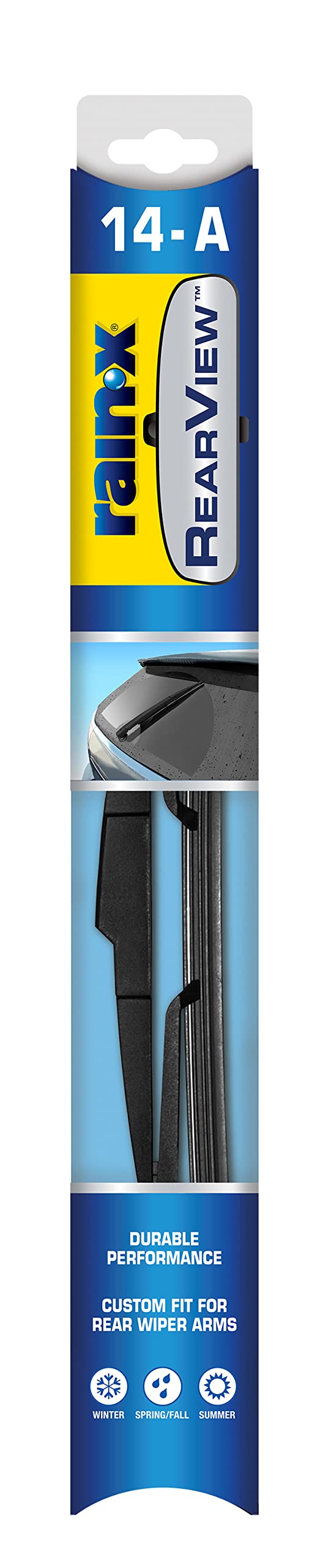 Rain-X 850026 RearView 14-A Heckscheibenwischerblatt, 35,6 cm Verbund-Wischerblatt, passend für Rock Lock 2 (1 Stück), Automobil-Ersatz-Wischerblätter, die OEM-Qualität und Designstandards erfüllen von Rain-X