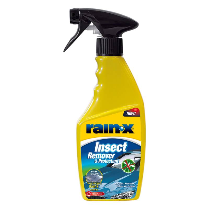 Rain-X Insektenentferner Auto - Entfernt Insektenreste und Vogelkot - Für Windschutzscheibe, Lack & Karosserie - Unsichtbarer Schutz - Einfache Anwendung - 500 ml von Rain-X