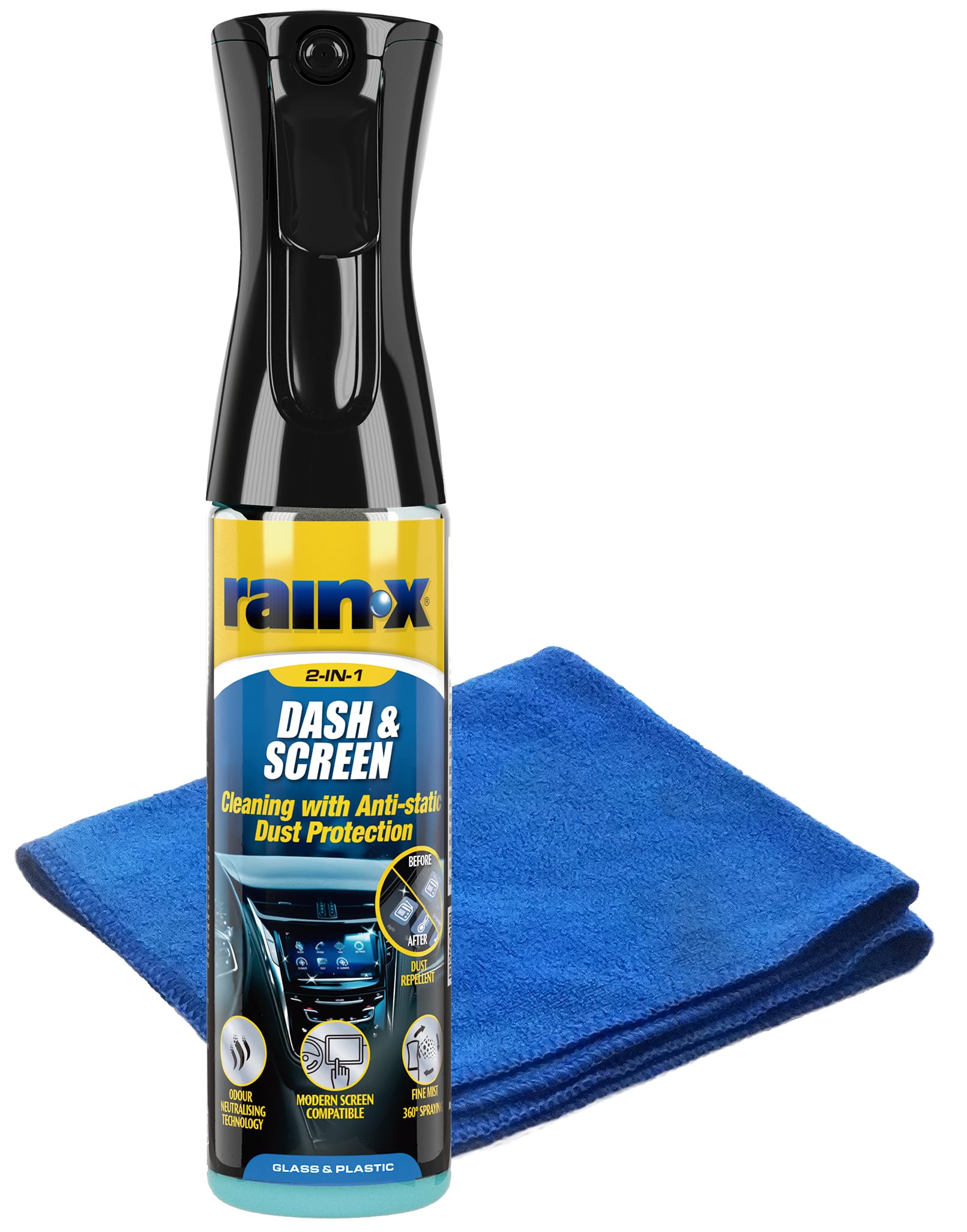 Rain-X Pack RX Dash & Screen 300 ml + Microfiber von Rain-X