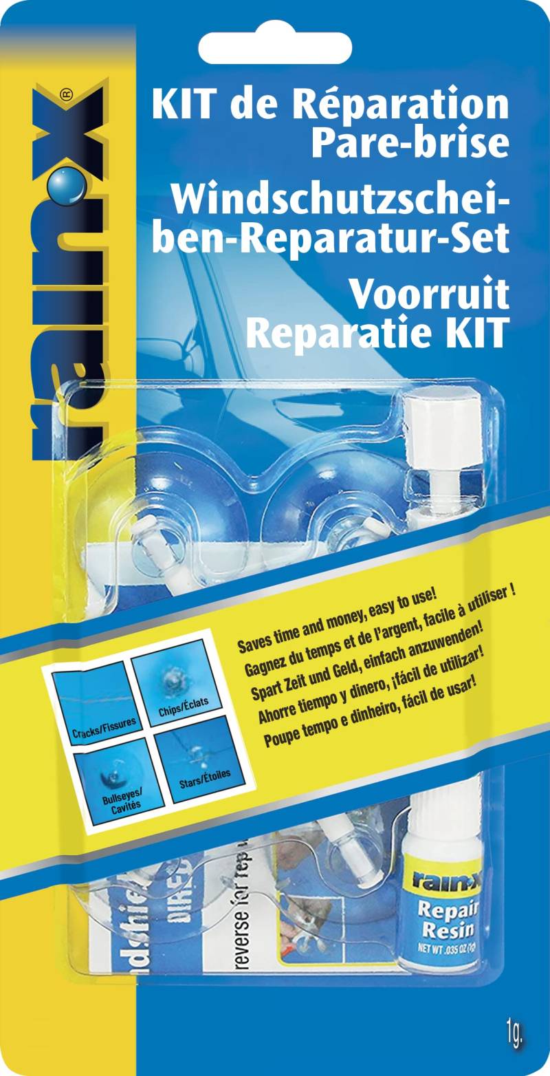 Rain-X Windschutzscheiben-Reparaturset für Splitter, Risse und Glasreparaturen von Rain-X