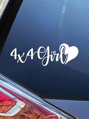 Rakelfix 4x4 Girl Lady Offroad Gelände Aufkleber JDM Sticker Autoaufkleber Größe/Farbe WÄHLBAR! Windschutzscheibe von Rakelfix