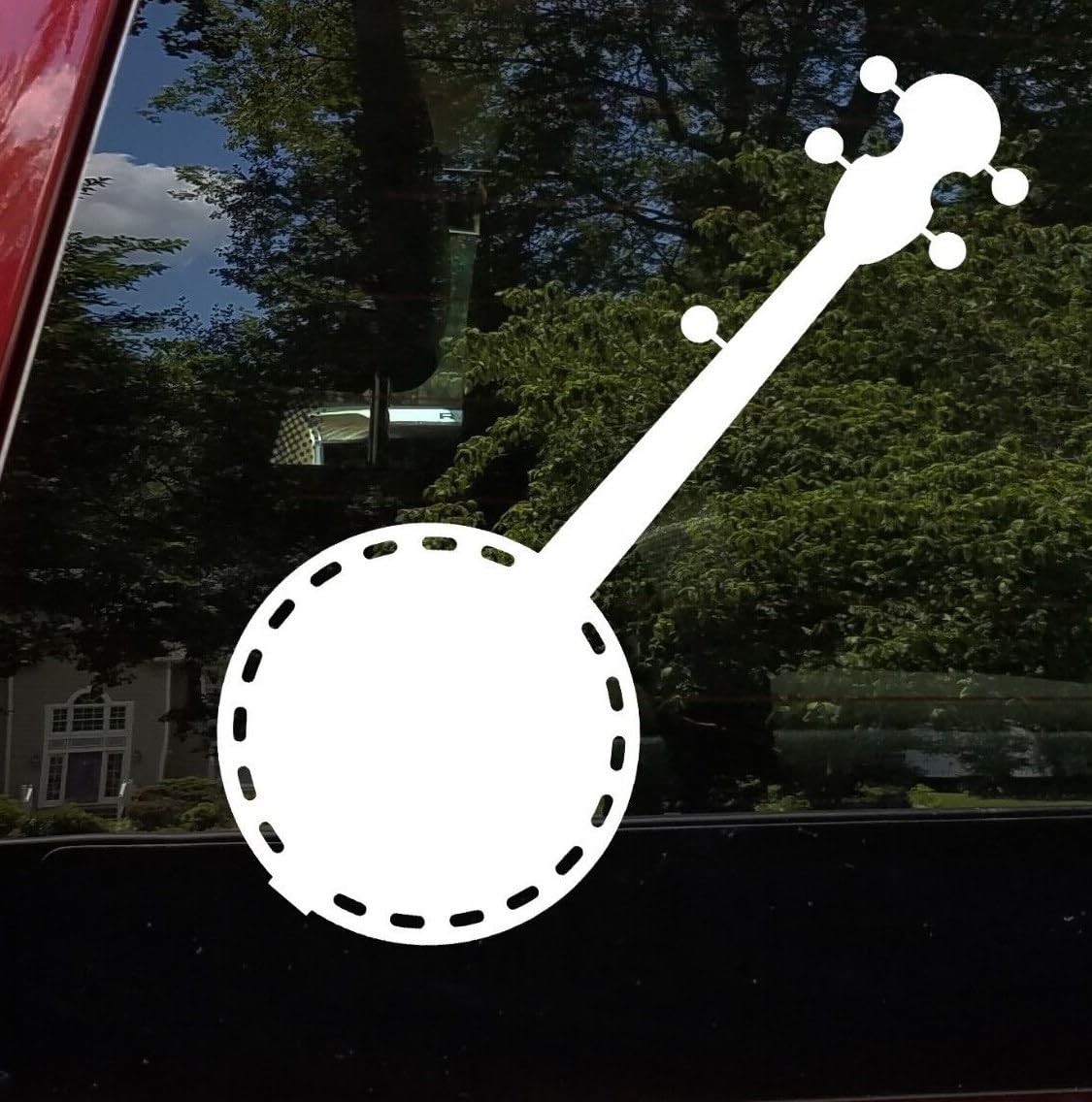 Rakelfix Banjo Gitarre Aufkleber Größe&Farbe ANPASSBAR Sticker Autoaufkleber Lack Scheibe Wand von Rakelfix