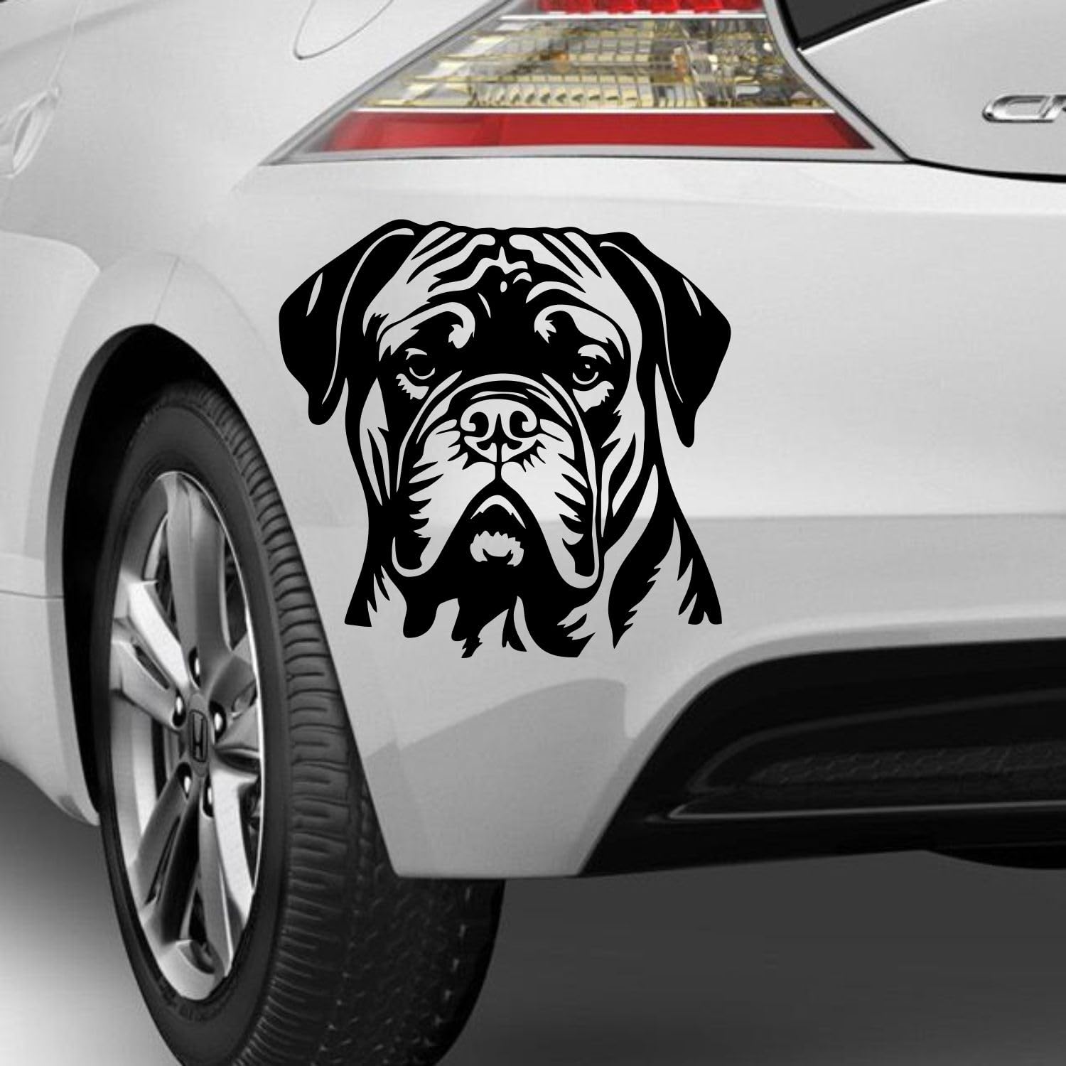 Rakelfix Bullmastiff Aufkleber Sticker Hunde Hunde Dog Personalisierbar Name,Text,Größe Wunschtext Auto Autoaufkleber Wandtattoo von Rakelfix