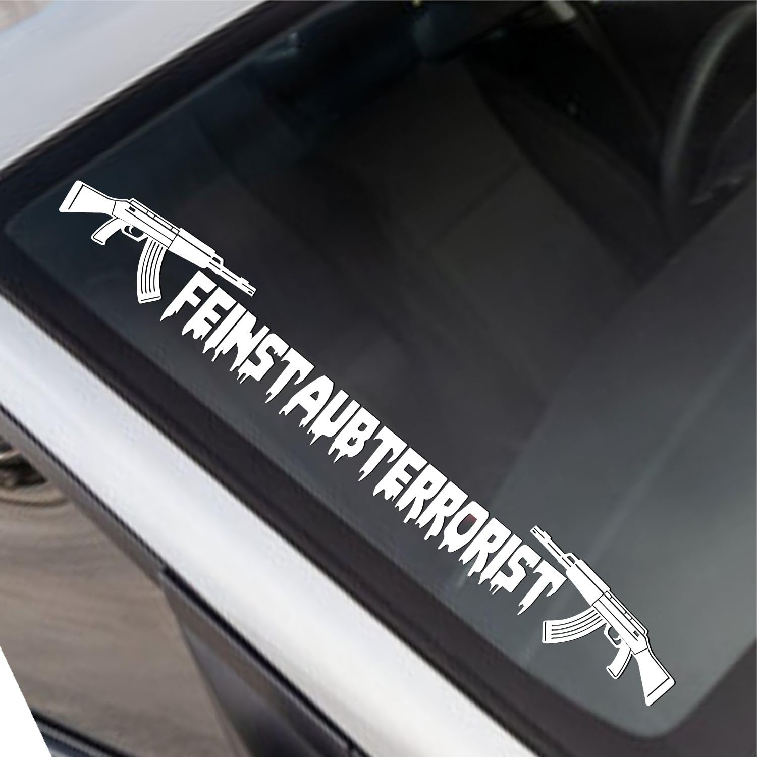 Rakelfix Feinstaubterrorist Feinstaub Diesel Spassaufkleber Fun Dirty V2 Aufkleber JDM Sticker Autoaufkleber Größe/Farbe WÄHLBAR von Rakelfix