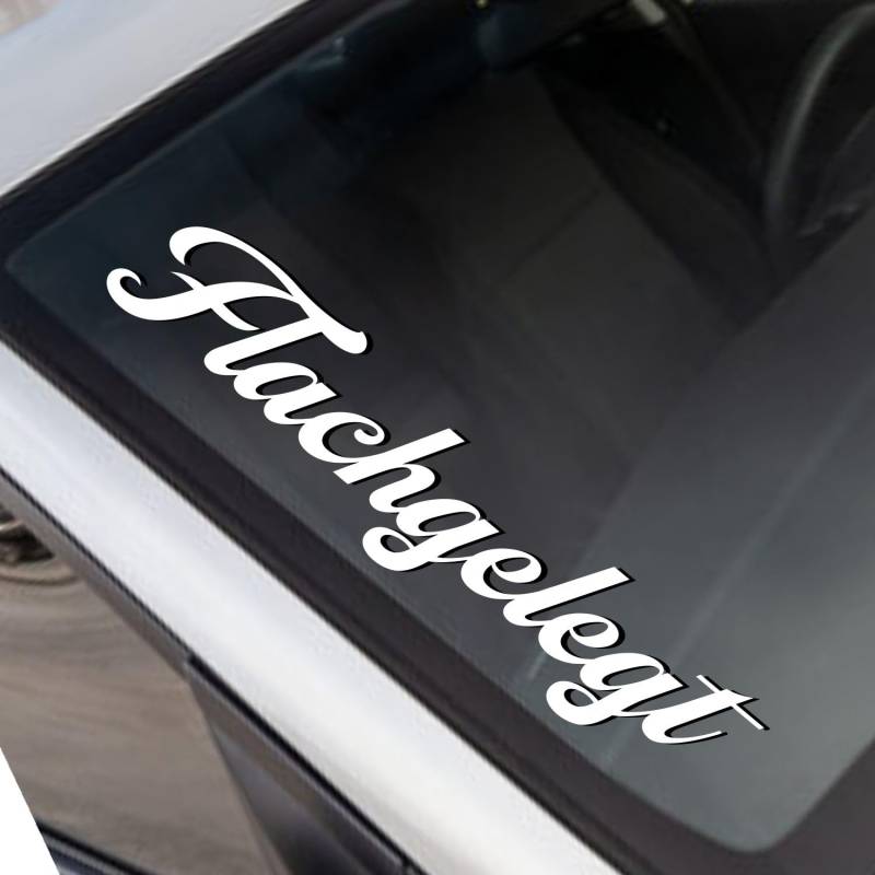 Rakelfix Flachgelegt Aufkleber JDM Sticker Autoaufkleber Größe/Farbe WÄHLBAR! Windschutzscheibe von Rakelfix