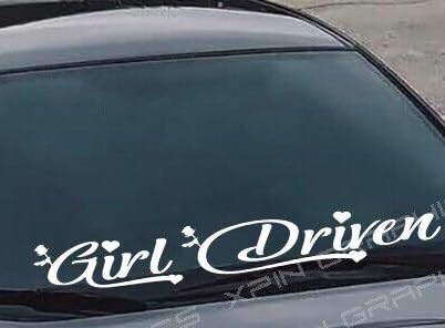 Rakelfix Girl Driven Frau Mädchen Auto Car Girls Aufkleber Größe&Farbe ANPASSBAR Sticker Autoaufkleber Lack Scheibe Wand von Rakelfix