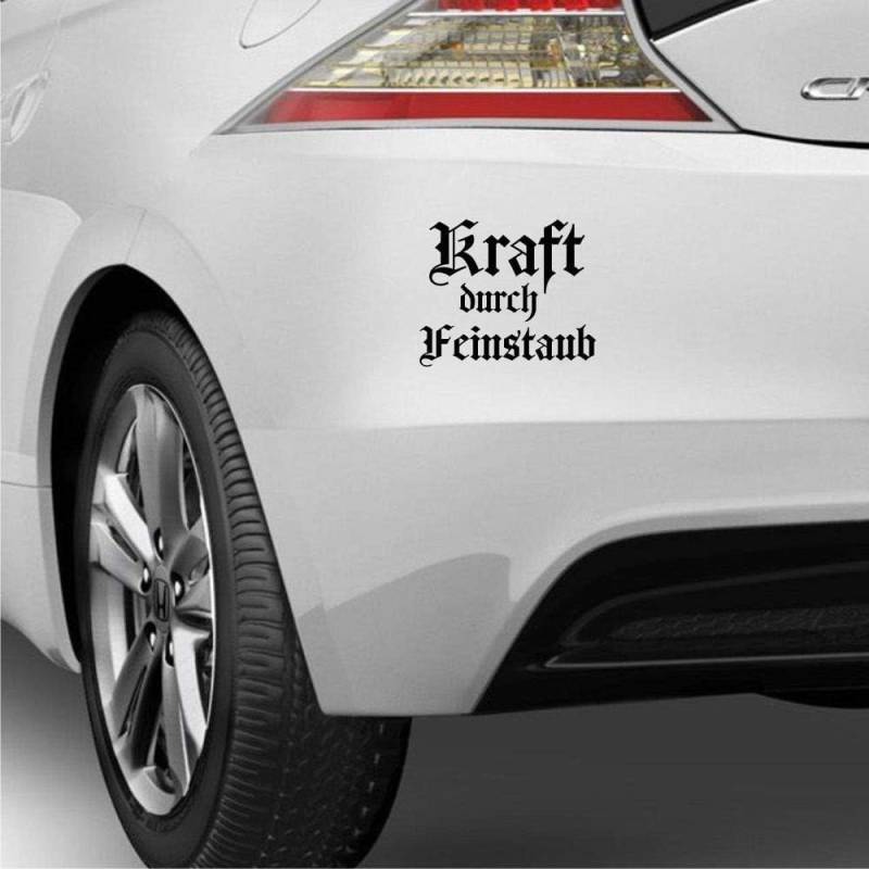 Rakelfix Kraft durch Feinstaub Größe wählbar Aufkleber Autoaufkleber Sticker von Rakelfix