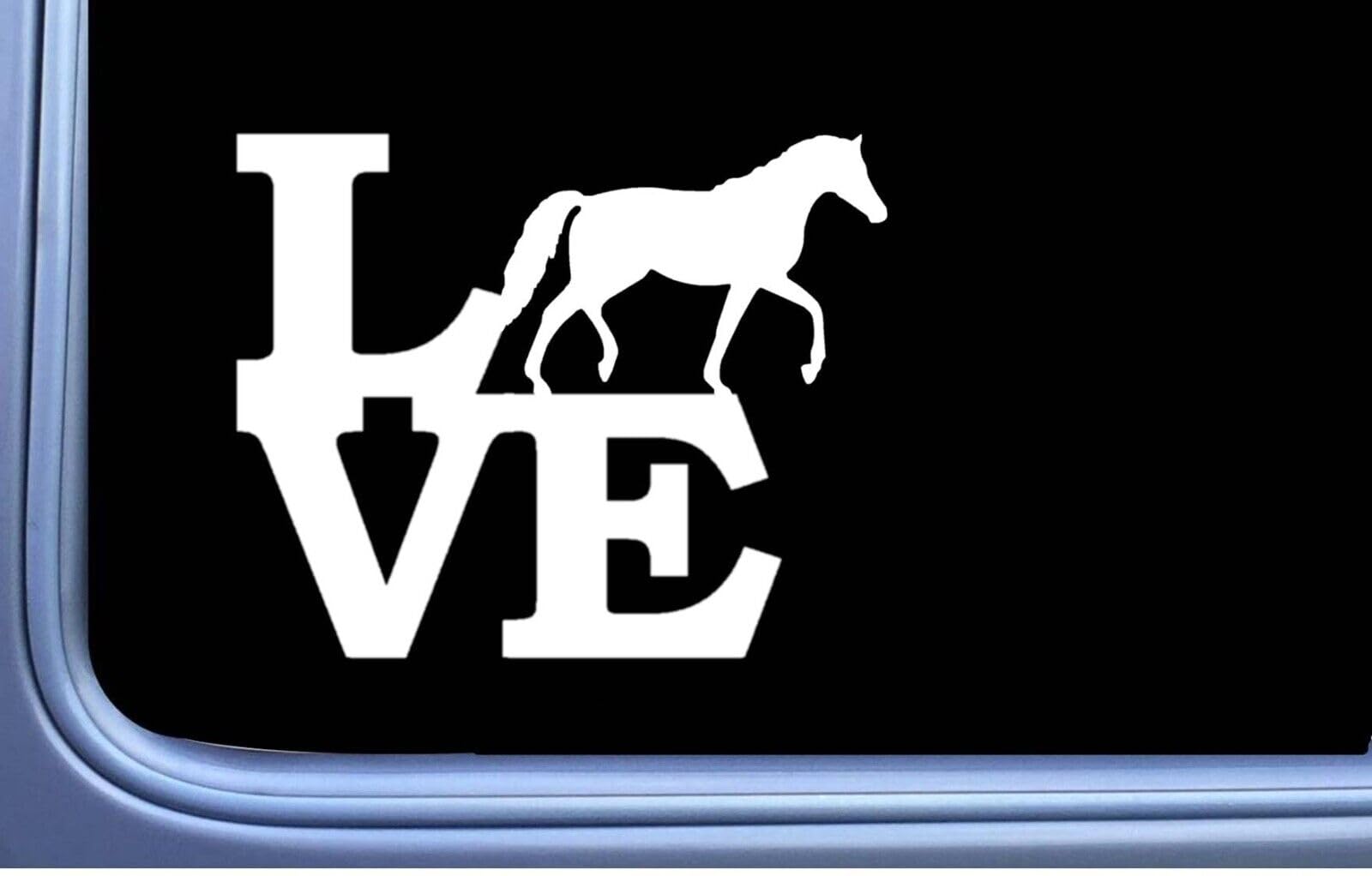 Rakelfix Love Pferdeliebe Pony Aufkleber Größe/Farbe ANPASSBAR Sticker Autoaufkleber von Rakelfix