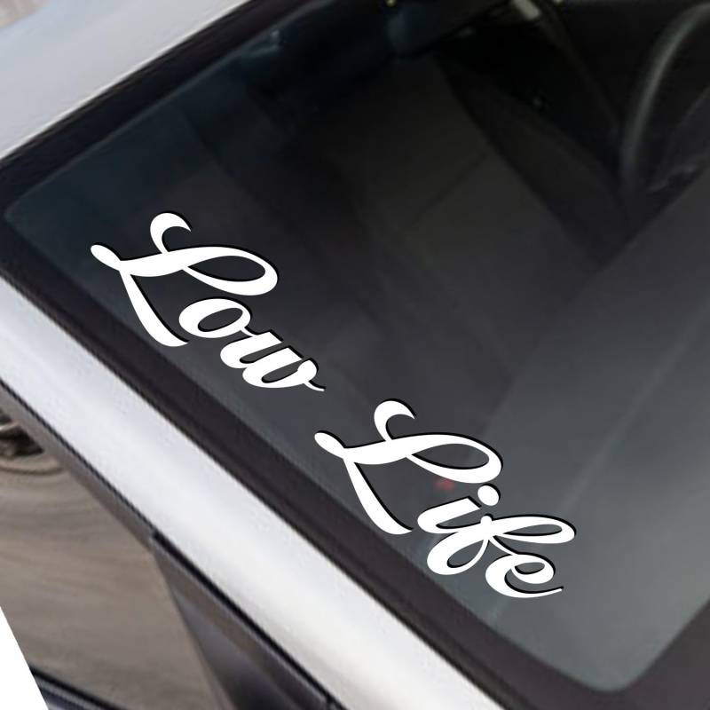 Rakelfix Low Life Aufkleber JDM Sticker Autoaufkleber Größe/Farbe WÄHLBAR! Windschutzscheibe von Rakelfix