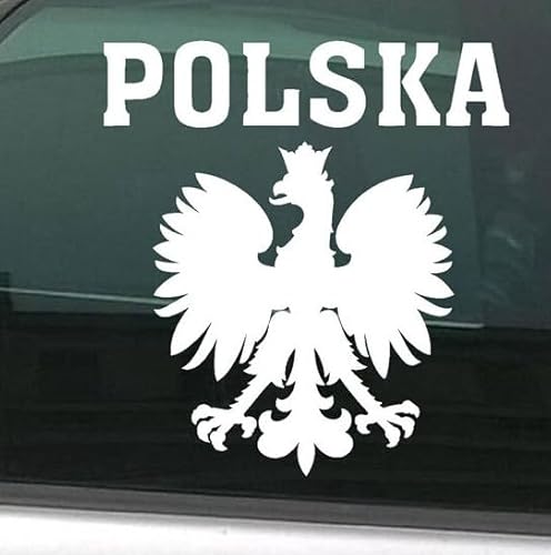 Rakelfix Polen polnische Adler Polska Aufkleber Größe/Farbe ANPASSBAR Sticker Autoaufkleber Decal von Rakelfix