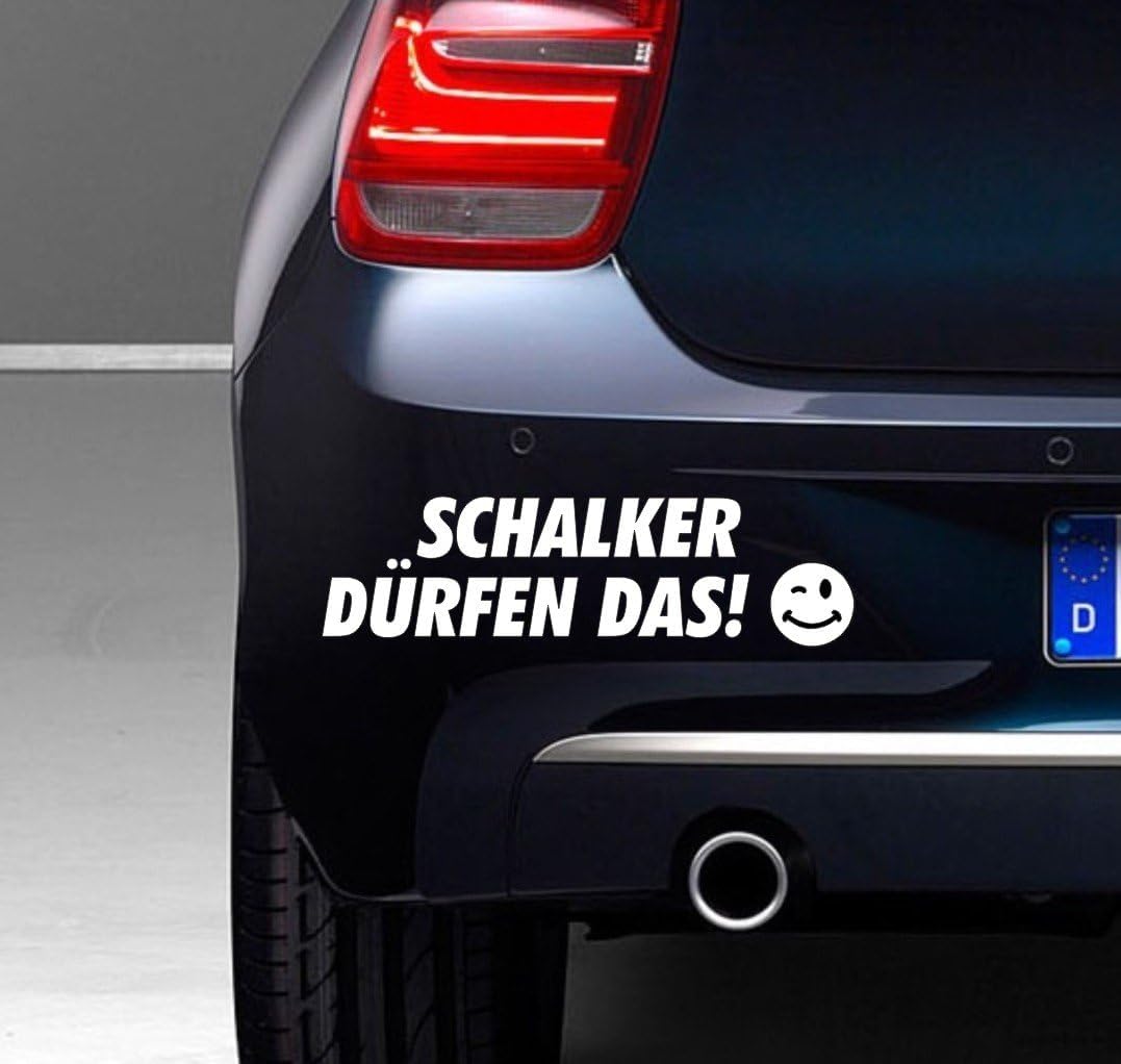 Rakelfix Schalker dürfen das ca.20m Aufkleber freigestellt ohne Hintergrund Sport Hobby Sticker Stadt Ort Autoaufkleber von Rakelfix