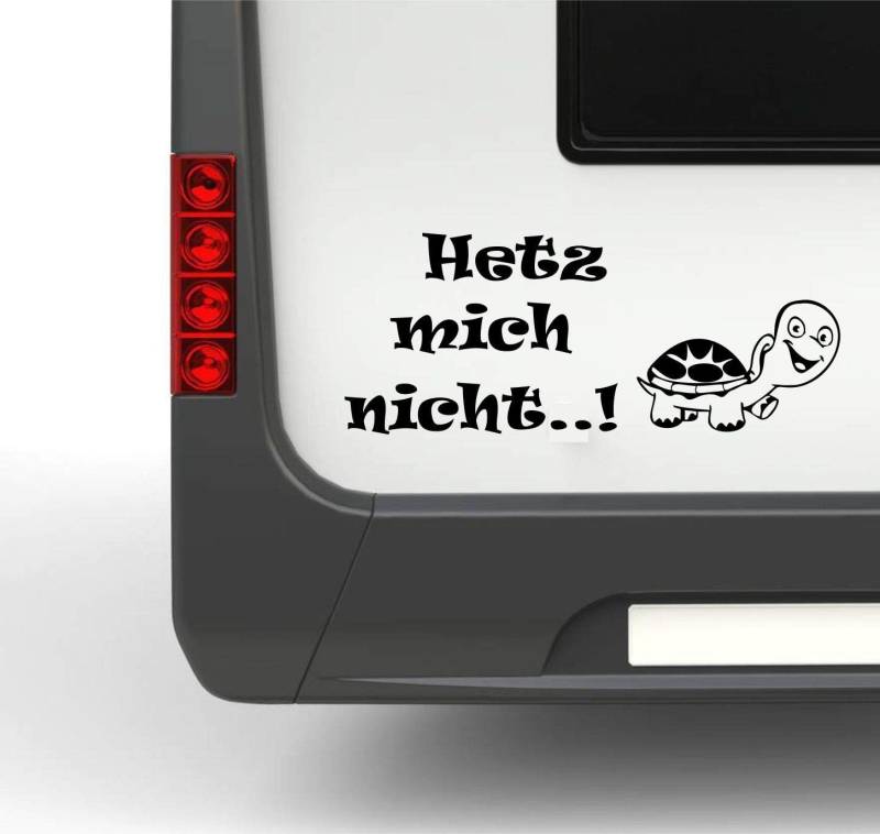 Rakelfix Schildkröte mit Spruch Motiv1 ca 35cm Hetz Mich Nicht Sticker Autoaufkleber von Rakelfix