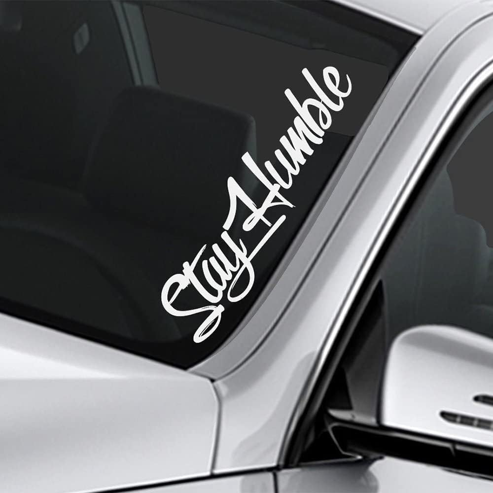 Rakelfix Stay Humble Aufkleber JDM Sticker Autoaufkleber Größe/Farbe WÄHLBAR! Windschutzscheibe von Rakelfix