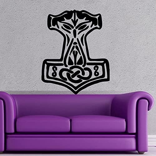 Rakelfix Thor Hammer Aufkleber ca.75cm Odin Tattoo Wandtattoo Aufkleber für Wand oder Auto Decals Sticker von Rakelfix