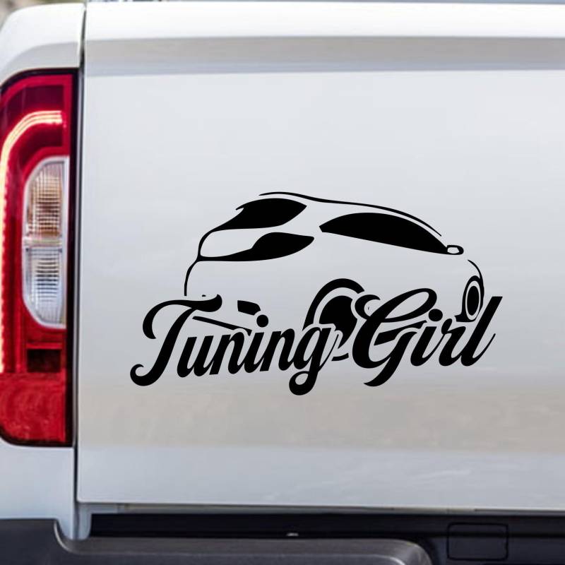 Rakelfix Tuning Girl Girlscar Racing Frau Mädel Tuner Tuning Aufkleber JDM Sticker Autoaufkleber Größe/Farbe WÄHLBAR von Rakelfix