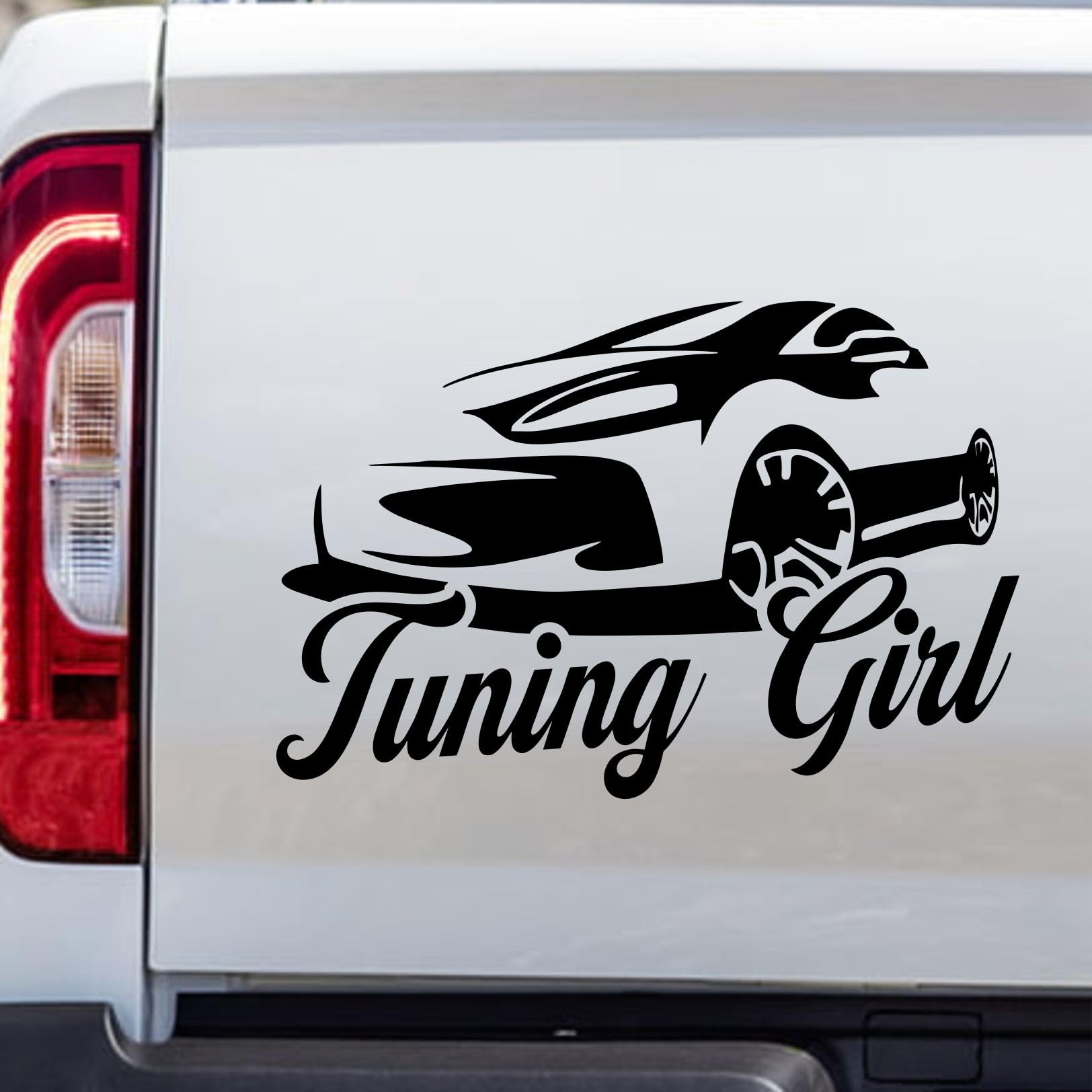 Rakelfix Tuning Girl Girlscar Racing Frau Mädel Tuner Tuning V2 Aufkleber JDM Sticker Autoaufkleber Größe/Farbe WÄHLBAR von Rakelfix