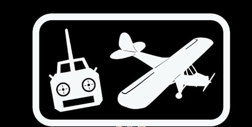 Rakelfix ferngesteuertes Flugzeug Modellbau fliegen Aufkleber Größe/Farbe ANPASSBAR Sticker Autoaufkleber Decal von Rakelfix