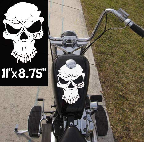 Rakelfix tankaufkleber Motorrad Bike Totenkopf School Aufkleber Größe/Farbe ANPASSBAR Sticker Autoaufkleber Decal von Rakelfix