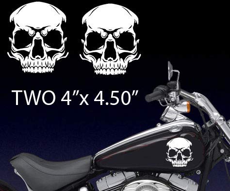 Rakelfix tankaufkleber Motorrad Bike Totenkopf Seite Aufkleber Größe/Farbe ANPASSBAR Sticker Autoaufkleber Decal von Rakelfix