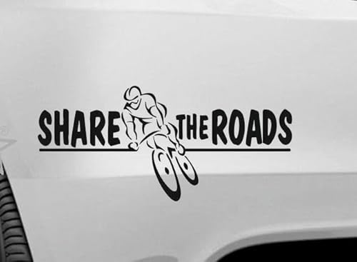 teilt die Straßen Share The Roots Fahrradfahrer Fahrrad Radfahren Aufkleber Größe/Farbe ANPASSBAR Sticker Autoaufkleber Decal von Rakelfix