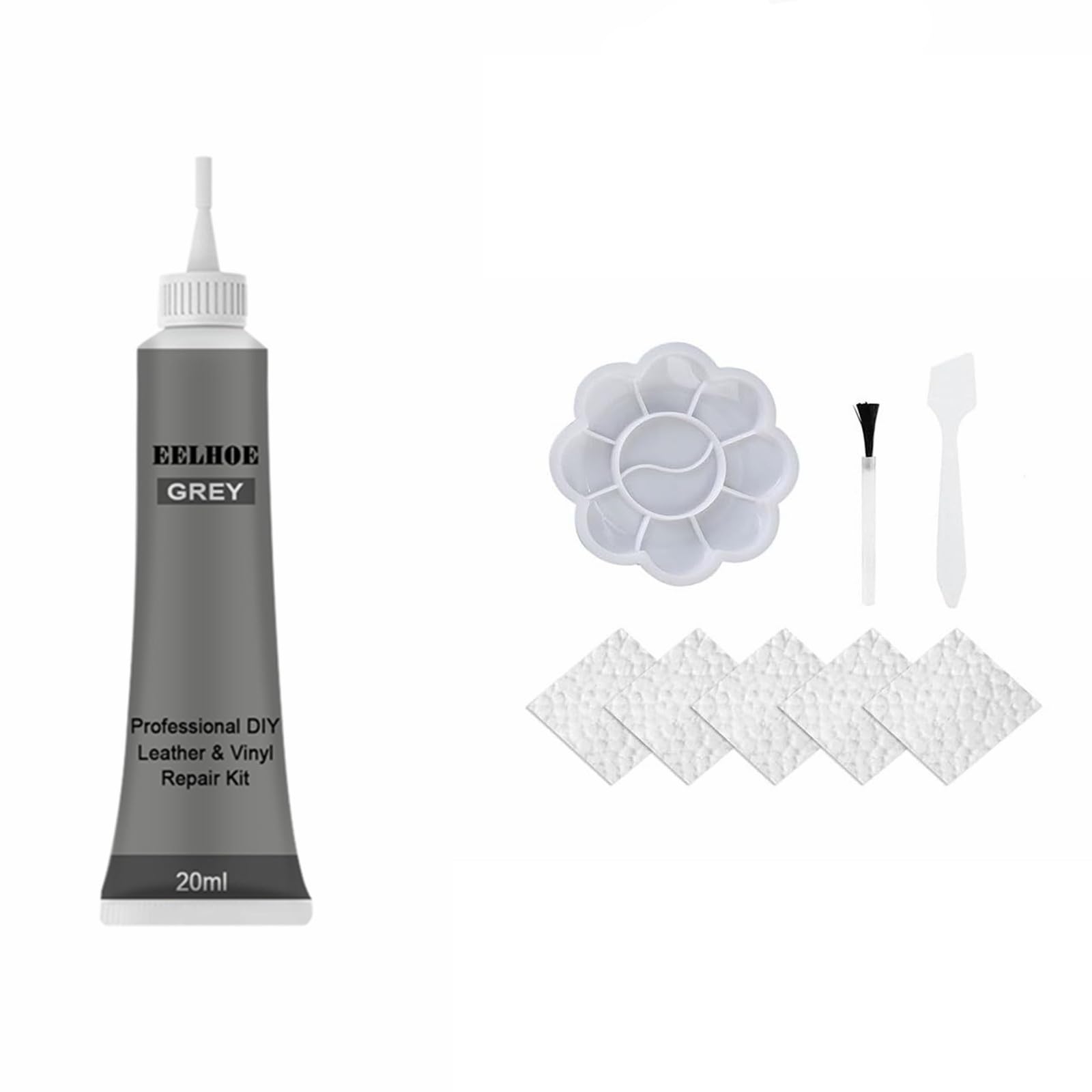 Rakiuty Lederreparatur Creme,Leather Repair Cream,Leder Reparatur Set,Leder Kratzer Reparatur Paste,Leder Reparatur Set,Lederbalsam,Lederkratze Reparatur,Lederreparaturset Sofa (Grau Set) von Rakiuty