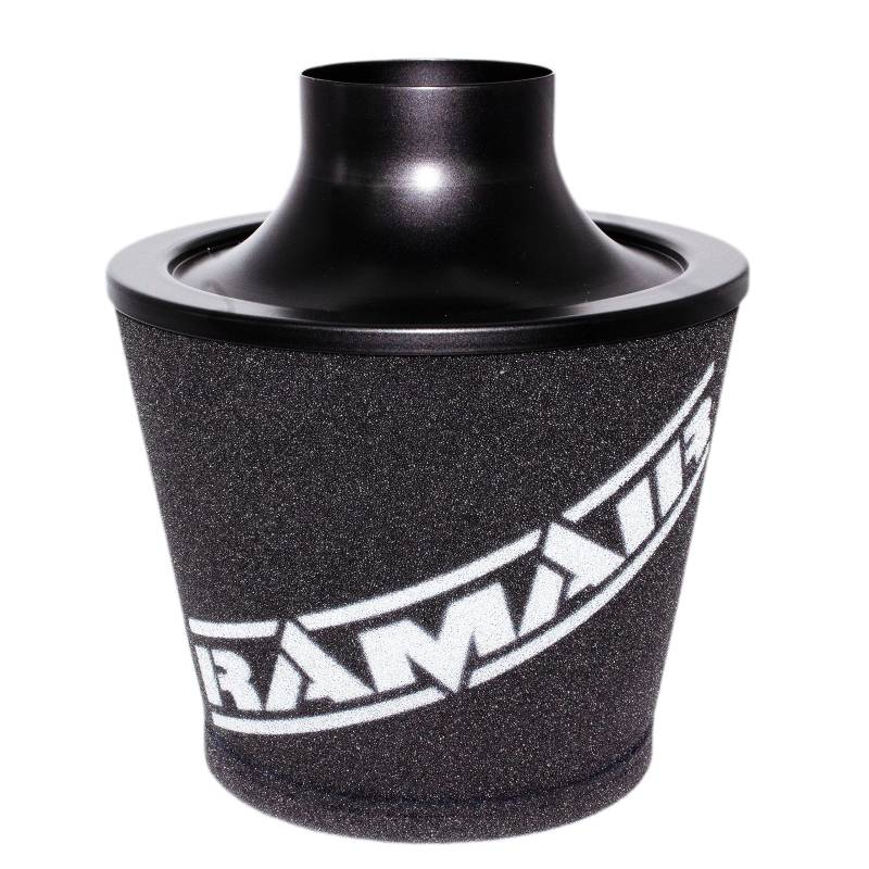 ramair Filter js-108-bk Großer Universal-Luftfilter mit Legierung Hals, Schwarz, 80 mm von Ramair Filters