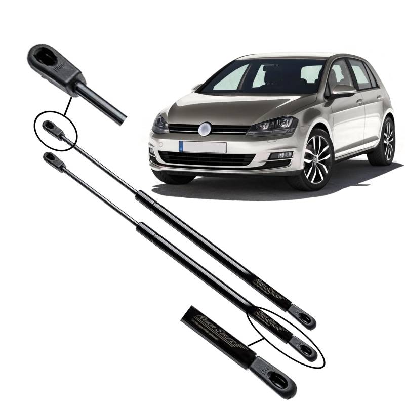 Ramor Strutz Zwei Gasfeder Dämpfer Heckklappe Kompatibel mit VW Golf Mk 7 Hatchback 2012-2019. Kofferraum Zubehör Gasdruckfeder Heckklappendämpfer für Beide Seiten, Links und Rechts. von Ramor Strutz