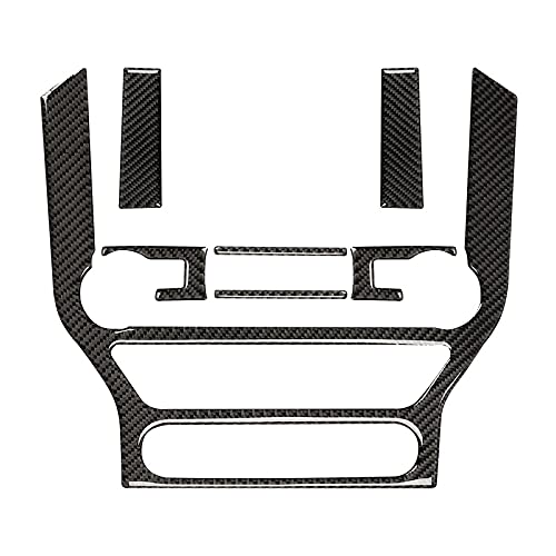 Rancrvy ABS-Kohlefaser-Aufkleber, Aufkleber für zentrale Bedienfeld, Innenverkleidung für 2015–2020 von Rancrvy