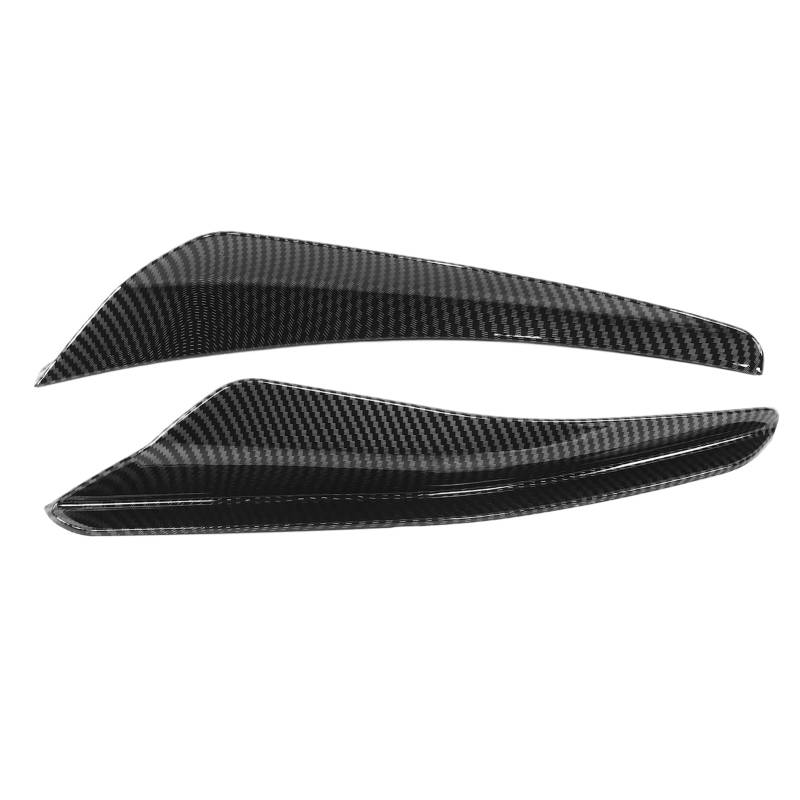 2 STÜCKE Canard Frontstoßstange, Splitterflossen Spoiler Canards Kit Diffusor Frontstoßstange für Maxton Style Ersatz für MK8 2021(Carbon-Muster) von Rankomu