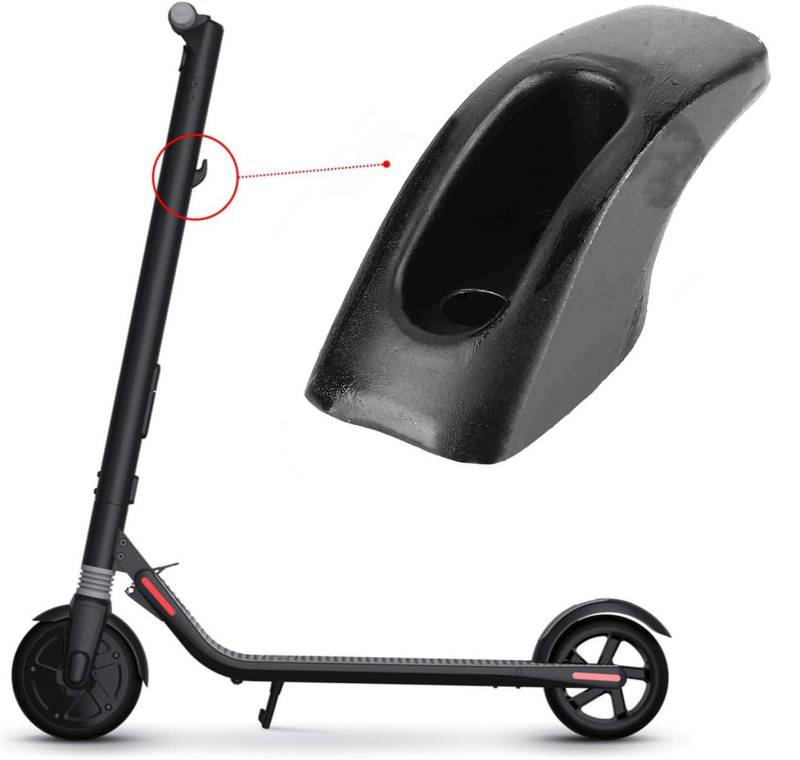 Elektroroller Legierung Haken, Falten E-Scooter Tragehaken Front Hanger Halterung Elektroroller Zubehör Langlebiger Hakenersatz, Für Segway Ninebot ES1 ES2 ES3 ES4 (Schwarz) von Rankomu