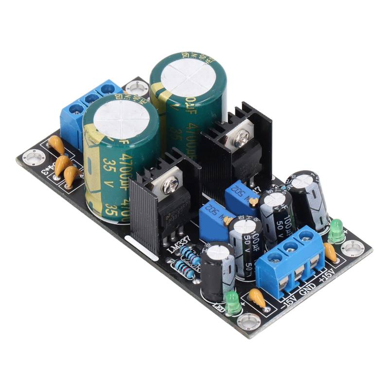 LM317 LM337 Spannungsreglermodul, einstellbares Leistungsmodul, stabilisiertes Board-Netzteil AC10-24V-Eingang von Rankomu