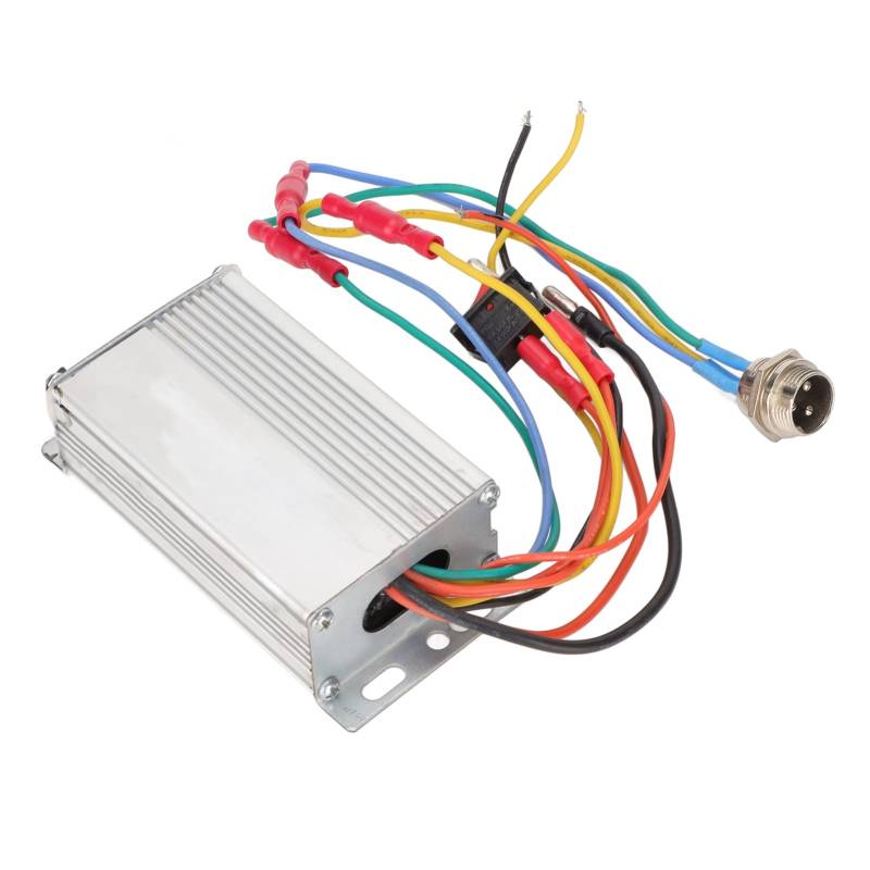 Rankomu Elektrofahrrad Bürstenmotor Controller Brushl Motor Controller, 24V/36V Elektrischer Bürstenmotor Drehzahlregler, Aluminiumlegierung Design, Quadrate Wave, Kompatibel mit E-Bikes von Rankomu