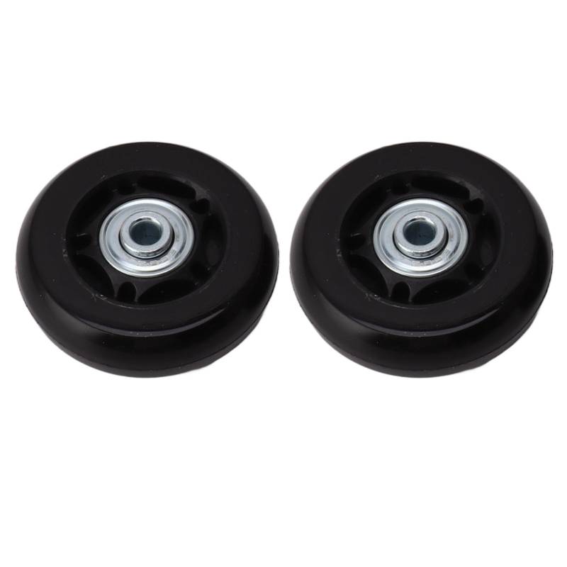 Rankomu Gepäckrad Ersatzset Gepäckrad Ersatzset, Leise Dual Bearing Swivel Caster Wheels, 64 x 24 mm / 2.5 x 0.9 in, geeignet für Trolley-Koffer und Kofferreparatur von Rankomu