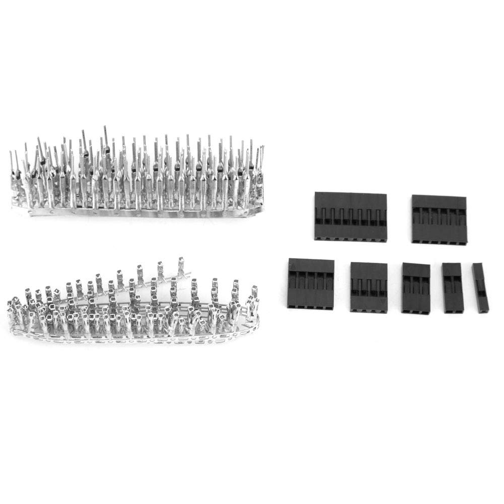 Rankomu Jumper Header 310pcs 2.54mm Wire Jumper Connector Kit, Male Female Jumper Header Housing, AWG28 Wire Pin Header, Assorted Jumper Wire Terminal Set von Rankomu