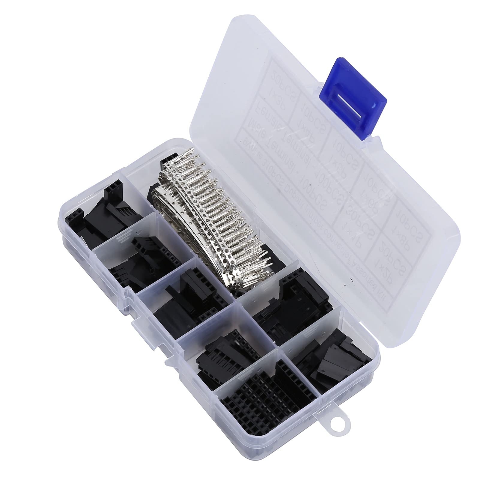 Rankomu Jumper Wire Pin 310Pcs Jumper Wire Connector Set, 2.54mm Housing Male Female Crimp Pin Terminal Kit, Includes Pin Connectors and Jumper Wire Terminals von Rankomu