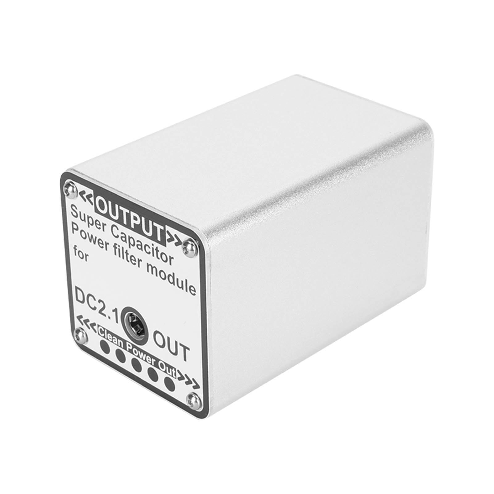 Rankomu Kondensator Power Filter Modul 5V 20F Kondensator Power Filter Modul, DC2.1 Eingang Ausgang Netzteil Filtermodul für 5V AV Ausrüstung von Rankomu