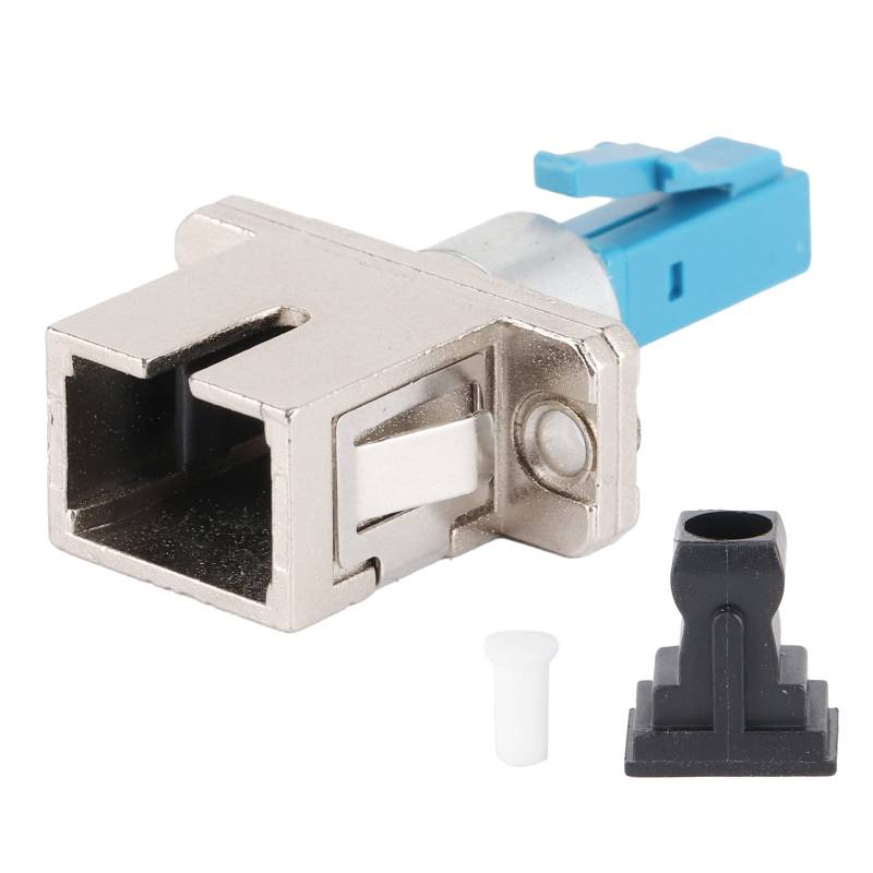 Rankomu LC MaletoSC weiblicher Adapter, Faseradapter-Stecker, LC-Stecker auf SC-Buchse, optischer Koppler, Hybrid-Glasfaser-Adapter für Industriebedarf, zuverlässige Verbindung von Rankomu