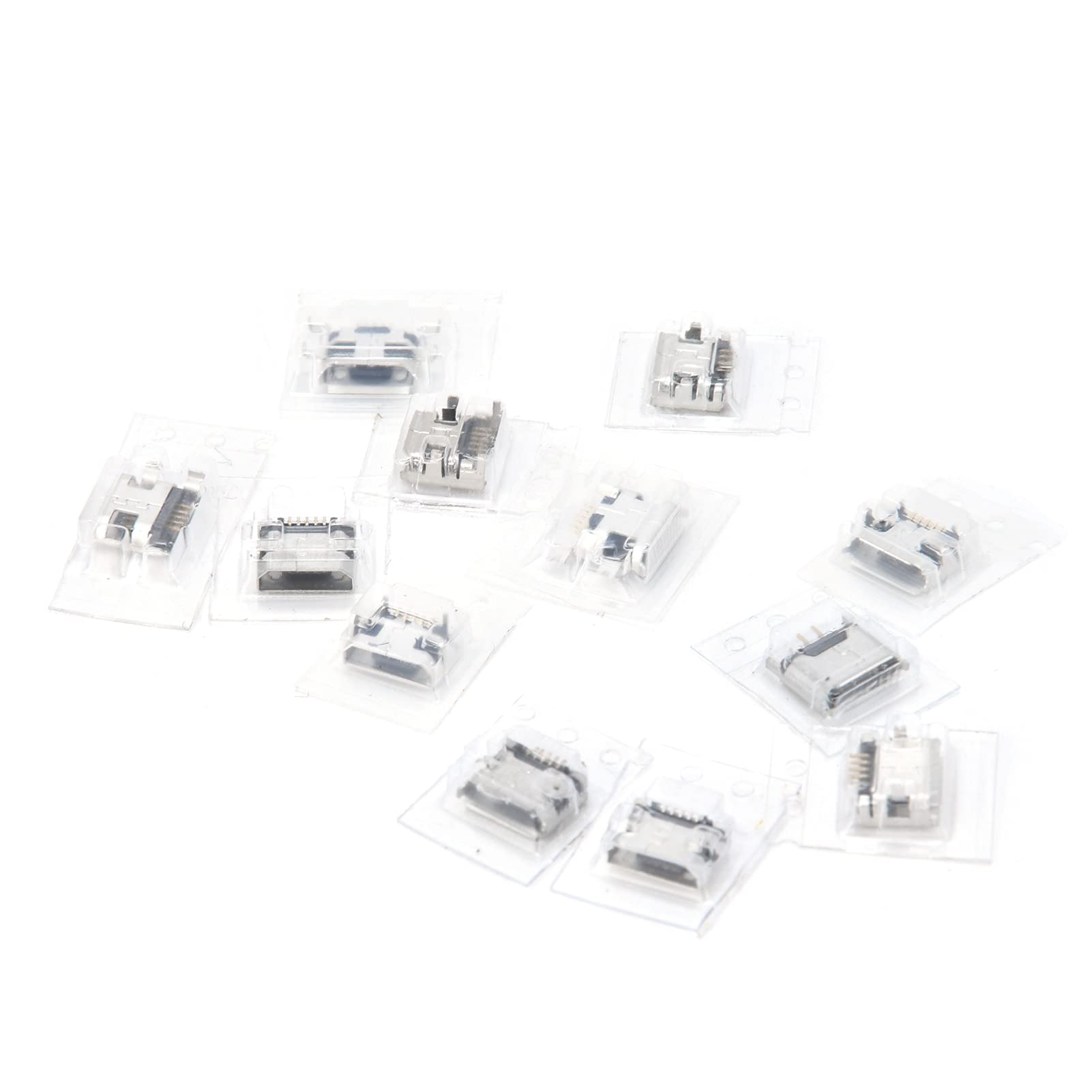 Rankomu Mini-USB-Stecker aus Edelstahl, 12 Stück, Mini-USB-Anschluss, Edelstahl-Dip-Buchsenstecker, Ersatz-Adapter für elektrische Versorgung, langlebig und zuverlässig von Rankomu