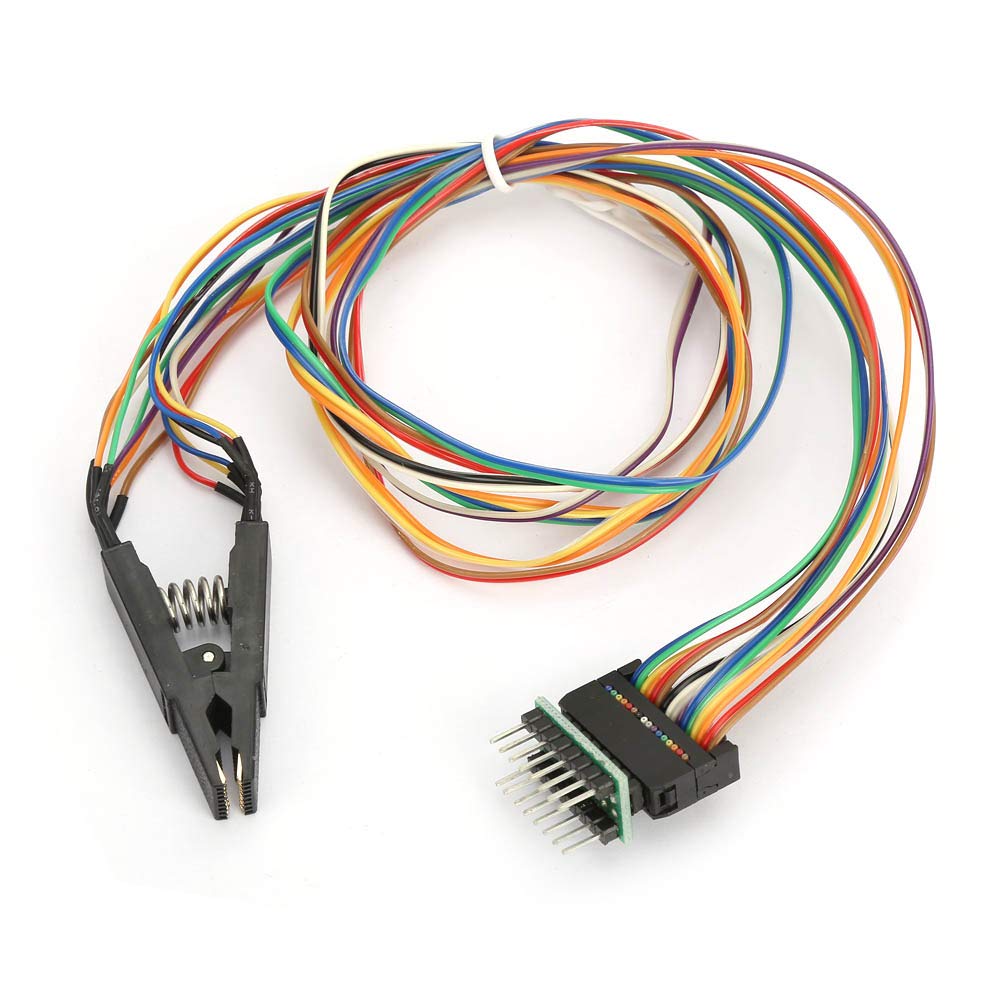 Rankomu SOP16toDIP8IC Testklemme Programmierer Testclip SOP16 auf DIP8, 16 Pin IC Testklemme für Blitzprogrammierung, kompatibel mit SOIC16, zuverlässige Verbindung, Schwarz von Rankomu