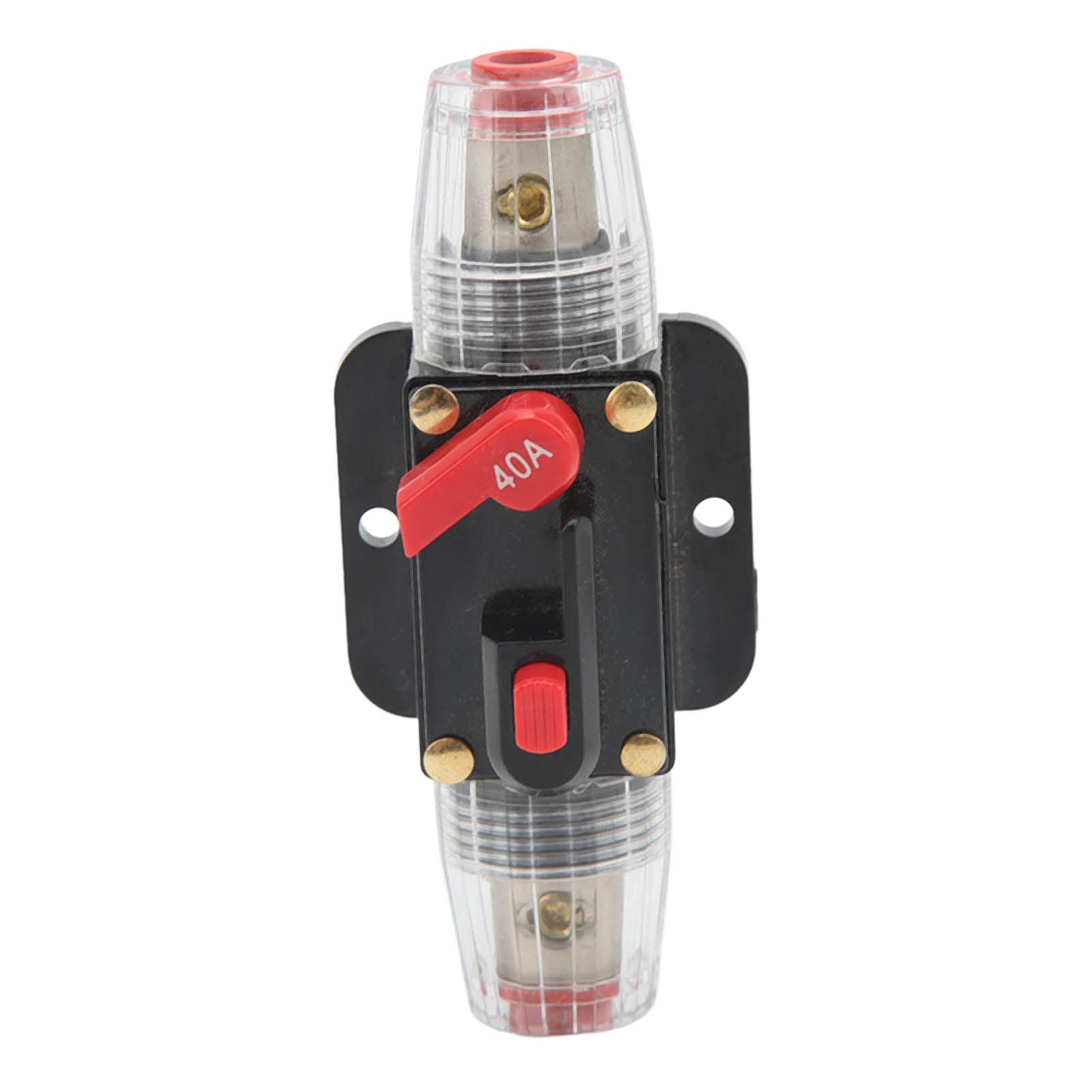 Rankomu Sicherung Inline Breaker Sicherung Inline Breaker, Manuelle Reset Leitungsschutzschalter für 12V/48V, 40A, Geeignet für Auto, Schallverstärker, Wohnmobil, Haus, Marine, Boot, LKW-Systemschutz von Rankomu