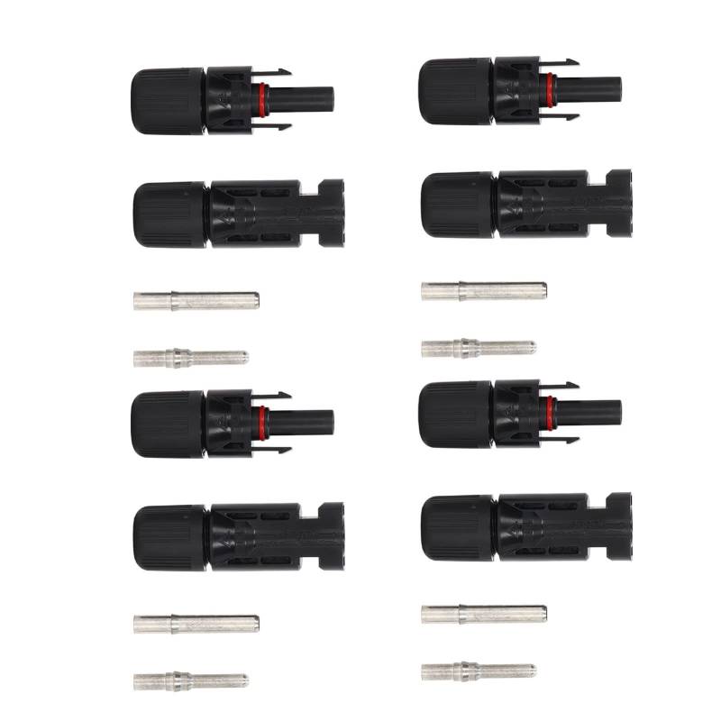 Rankomu Solar Connector 4 Sets Solar Photovoltaik Steckverbinder, 30A DC 1000V Wasserdichte PV-Kabelverbinder für Solarmodule und PV-Drähte, Langlebiges Design von Rankomu