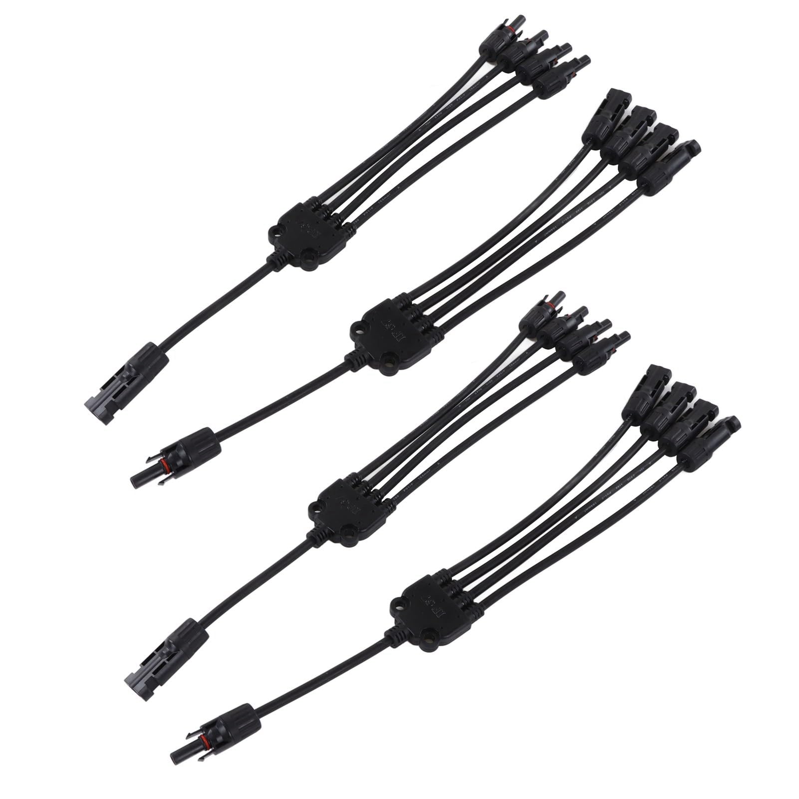 Rankomu Solar Wire Male Female Connector Solar Panel Photovoltaik Y Branch Parallel Cable, 2 Set, Male Female Connector, IP67 Rated, 1000VDC, PV Adapter Cable Wire, Solar Panel Accessories von Rankomu