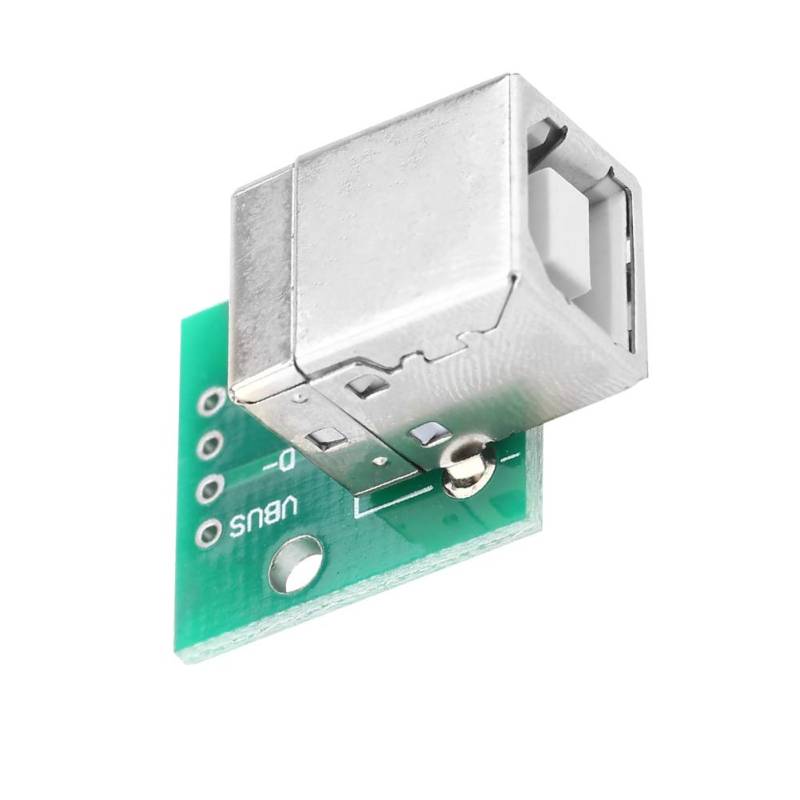 Rankomu US BtoDIP Board USB Typ B Buchse auf DIP Adapterplatine, 10 Stück, 4-polig, 2,54 mm Abstand, USB auf DIP Adapterplatine, kompatibel mit verschiedenen Projekten von Rankomu