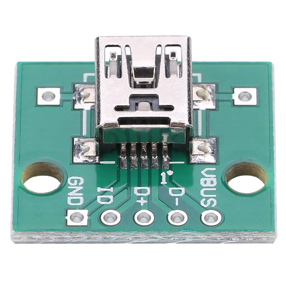 Rankomu USBDIP-Adapterplatine, Mini-USB auf DIP-Adapterplatine, 5P für 2,54 mm PCB-Board, DIY-USB-Netzteil, US-BtoDIP-Adapterplatine, 10 Stück von Rankomu