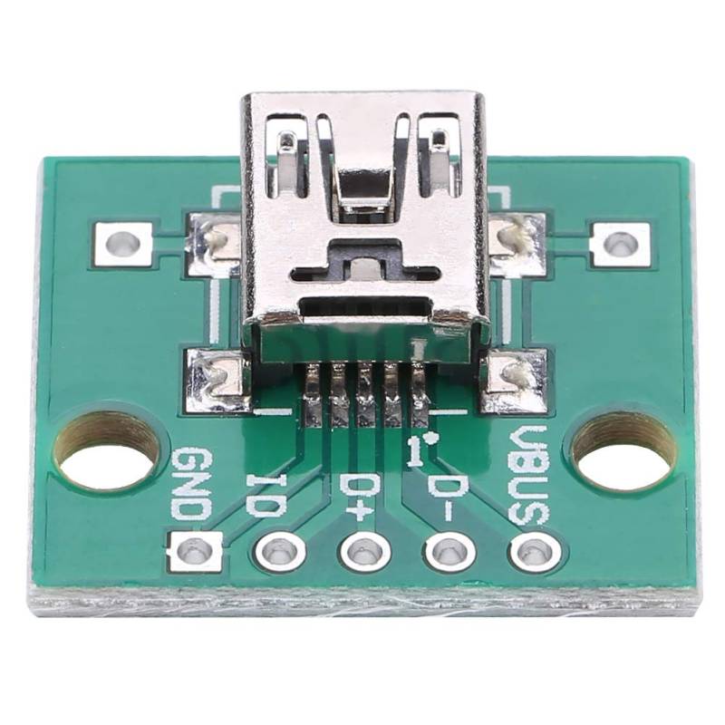 Rankomu USBDIP-Adapterplatine, Mini-USB auf DIP-Adapterplatine, 5P für 2,54 mm PCB-Board, DIY-USB-Netzteil, US-BtoDIP-Adapterplatine, 10 Stück von Rankomu