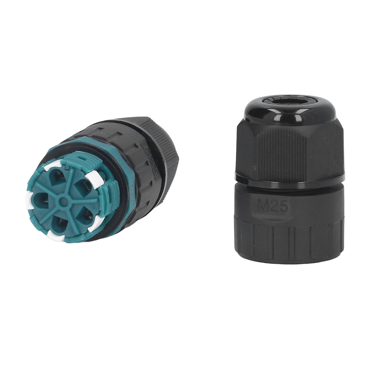 Rankomu Wasserdichter Steckverbinder IP68 Wasserdichter Stecker, Outdoor Quick PR gerade durch 5-adrige Terminal, 10-14 mm, geeignet für Schalter und Steckdosen, wetterfestes Design von Rankomu