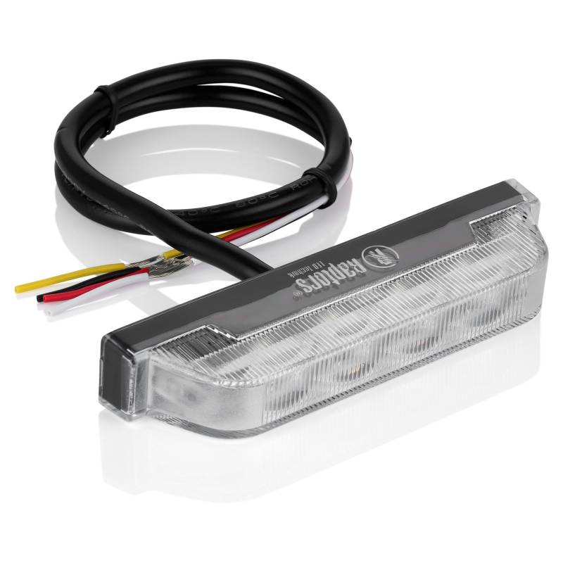 Raptors LED Technik Slim LED Frontblitzer | ECE R65 Zulassung Extrem flach 1,2cm | Warnleuchte für Einsatzfahrzeuge oder Baufahrzeuge (Blau, 4-LED) von Raptors LED Technik