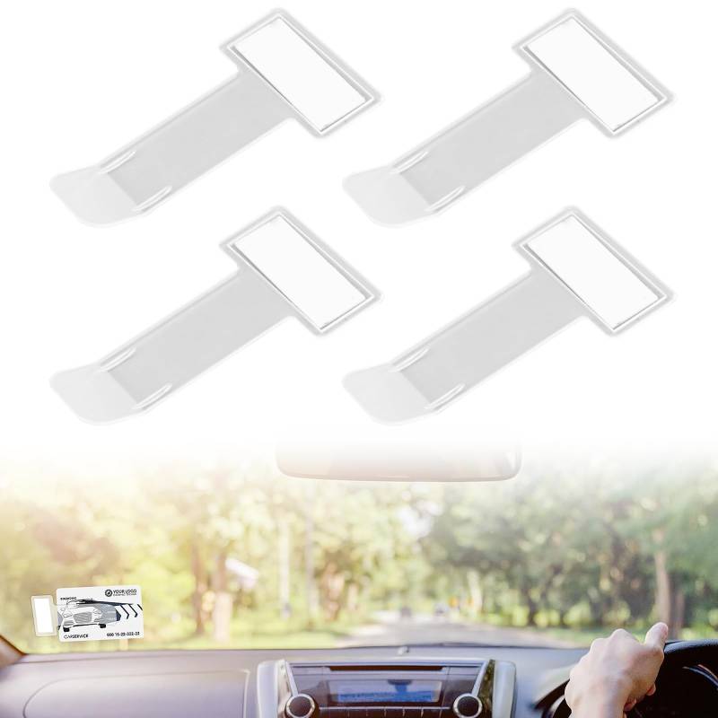 Raxfekro 4 Stück parkscheinhalter windschutzscheibeAuto Parkschein Clip Windschutzscheibe Parkausweis Halter Etikettenhalter Selbstklebend Parkausweis Halterung für Auto (4) von Raxfekro